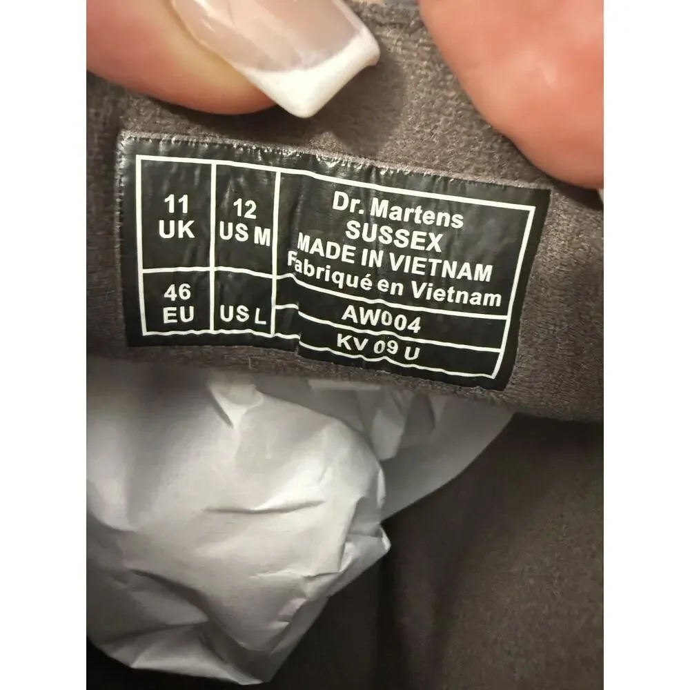 Dr. Martens AirWair Sussex Brown Pebble Leather Chukka Boots Men’s Size 12 - Picture 14 of 14